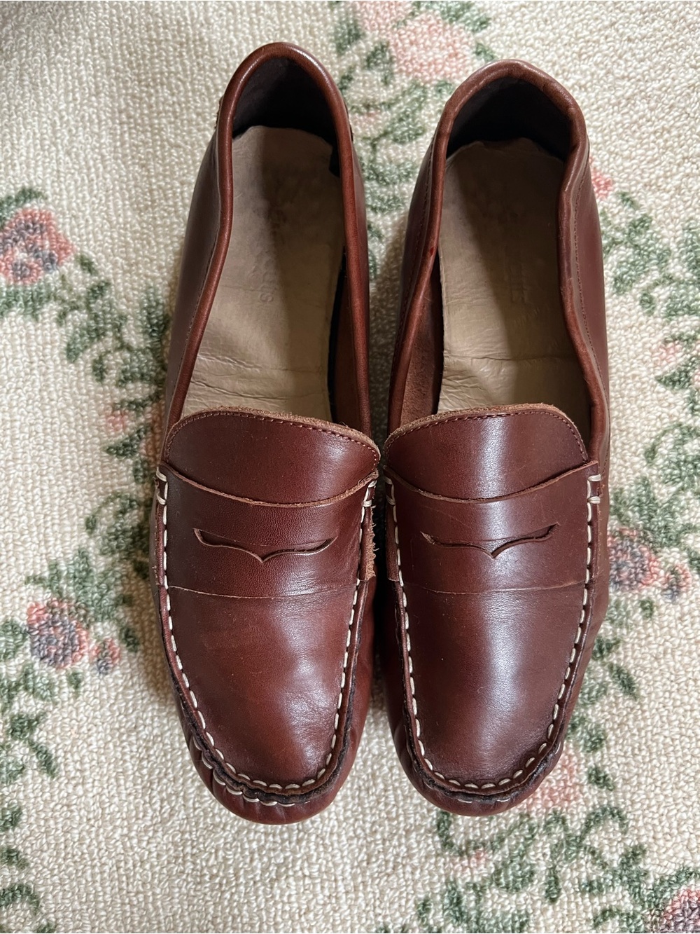 Crewcuts Brown Leather Penny Loafers